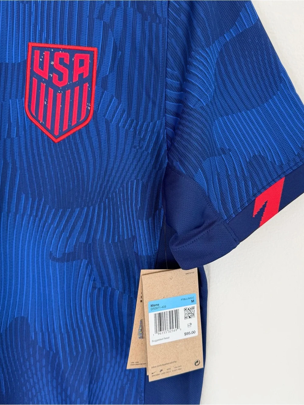 New: Nike Men's Medium USMNT USA 2023 Stadium Away Soccer Jersey Kit Official